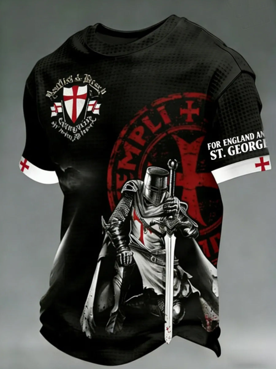 Men's St. George's Day Print Waffle T-Shirt