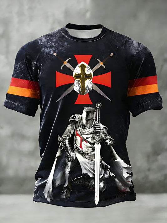 Men's  Retro St George's Day  Casual Short-Sleeve T-Shirt