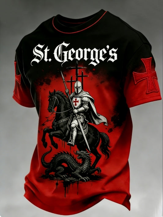 Men's St George's Day Waffle Short Sleeve Tee