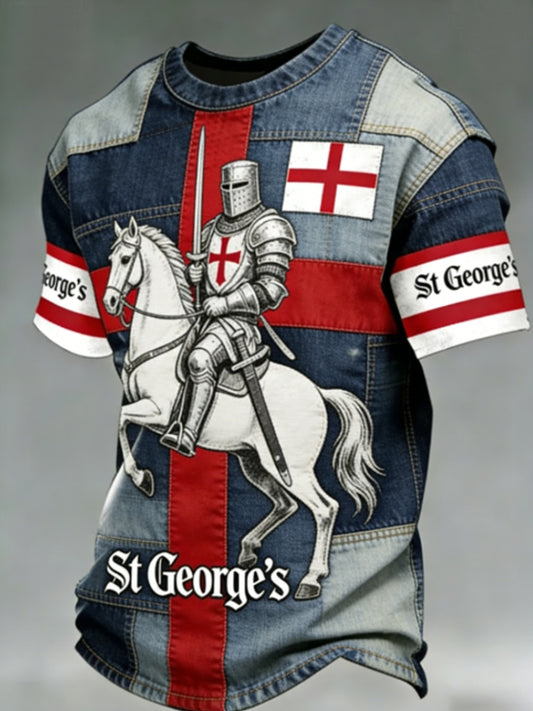 Men's St George's Day Casual Short-Sleeve Tee