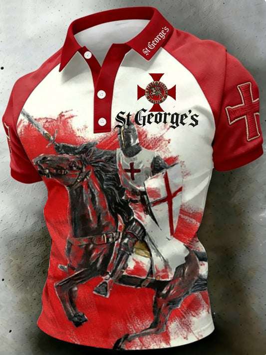 Men's St George's Day polo shirt