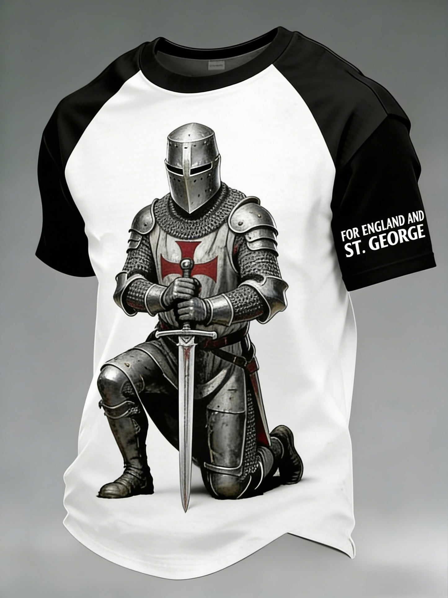 Men's  Retro St George's Day  Casual Short-Sleeve T-Shirt