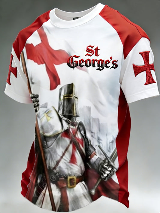 Men's St George's Day Waffle Short Sleeve Tee