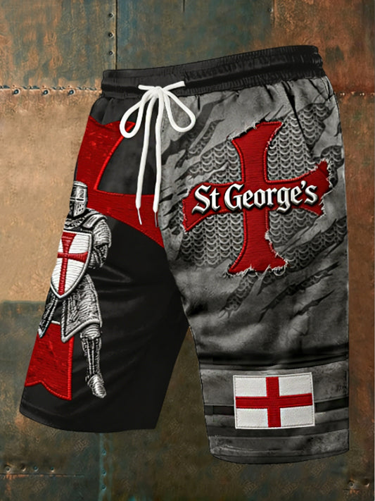 Men's St George's Day Casual  Shorts