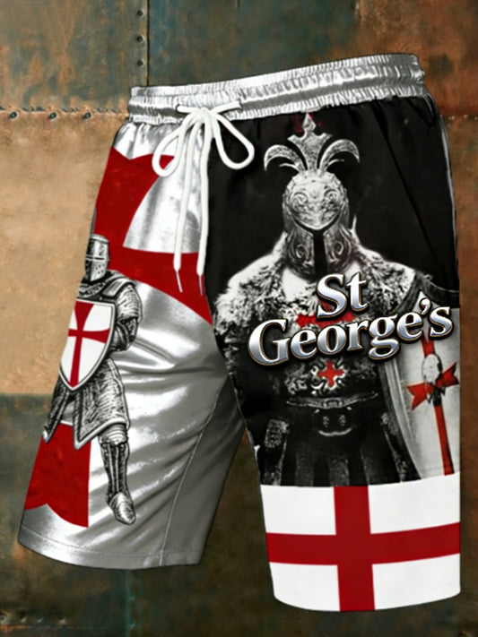 Men's St George's Day Casual  Shorts