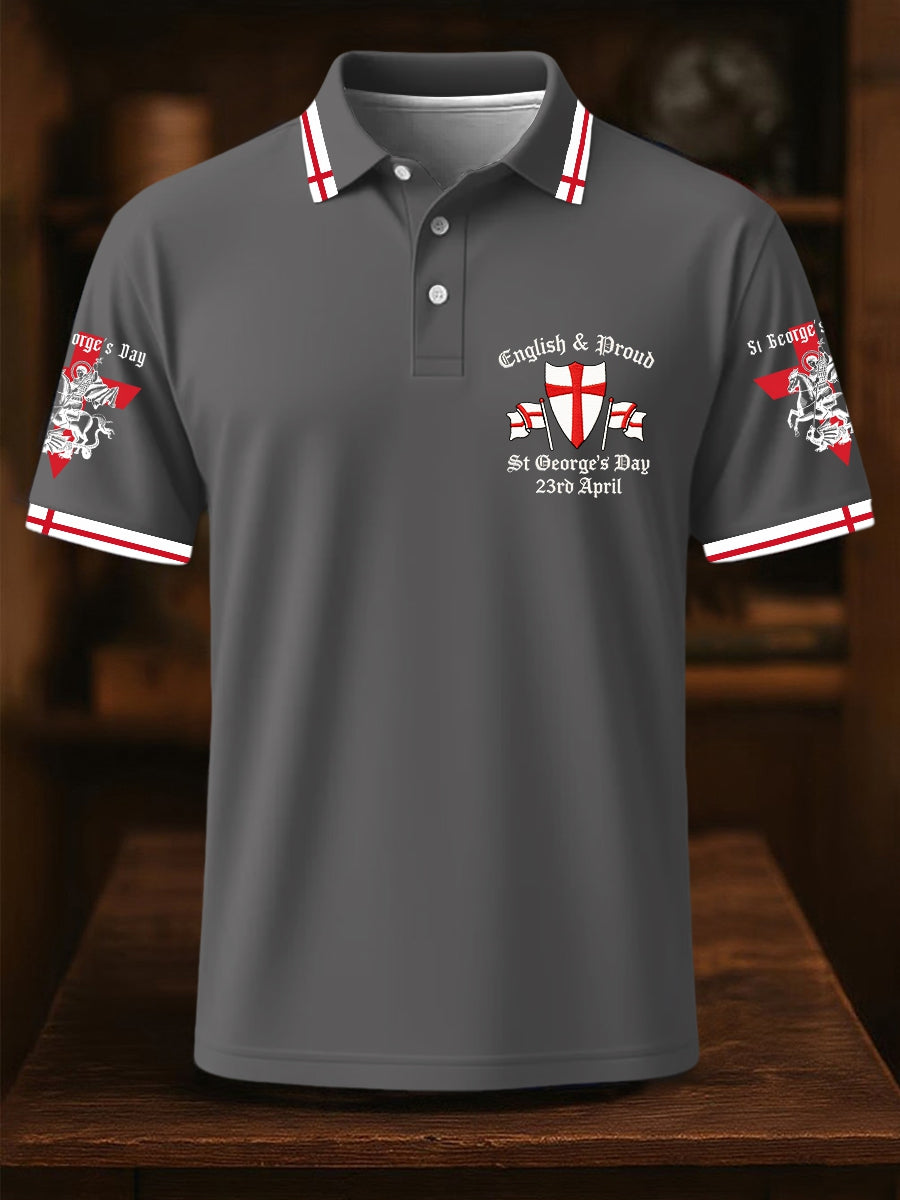 Men's St George's Day polo shirt