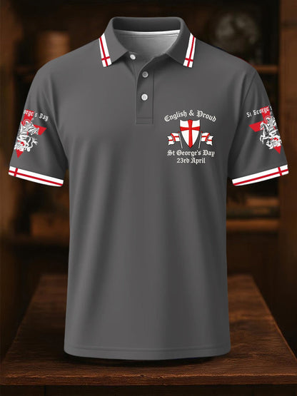 Men's St George's Day polo shirt