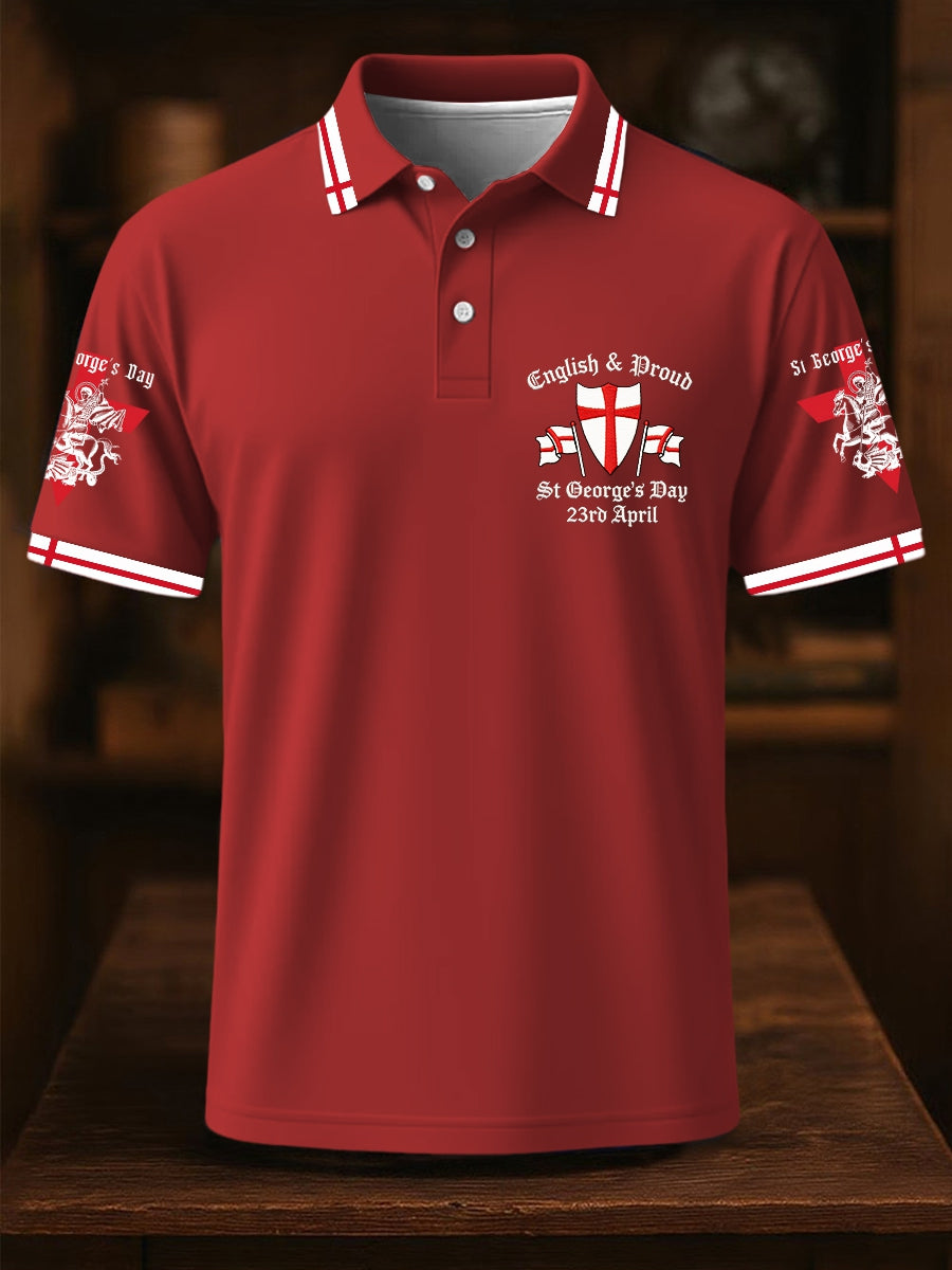 Men's St George's Day polo shirt