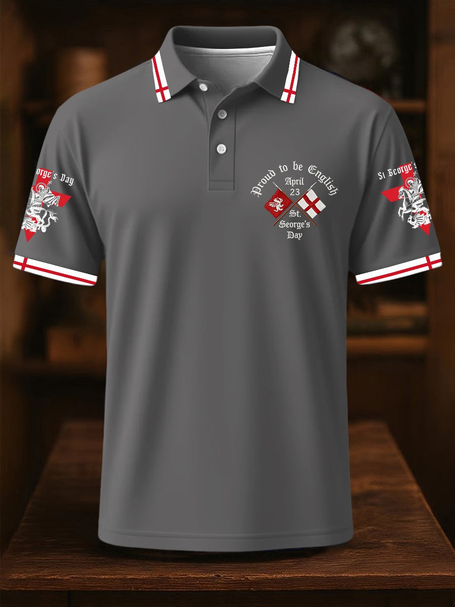 Men's St George's Day polo shirt