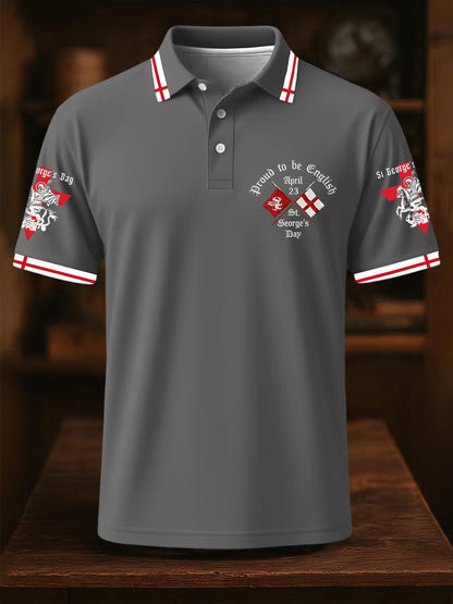 Men's St George's Day polo shirt