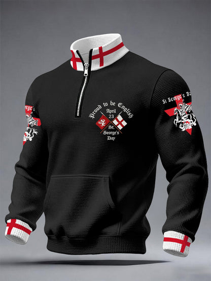 Men's St George's Day Waffle Sweatshirts