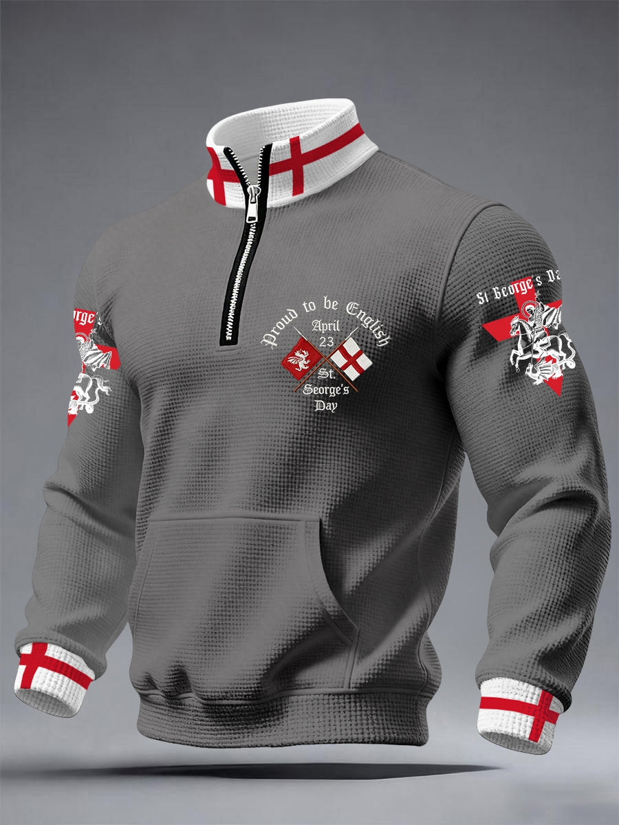 Men's St George's Day Waffle Sweatshirts
