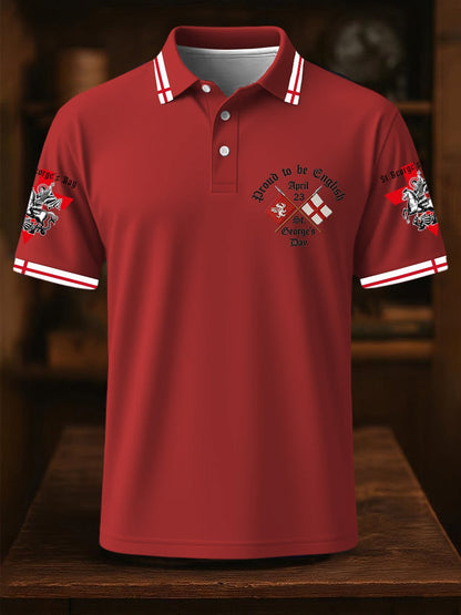 Men's St George's Day polo shirt