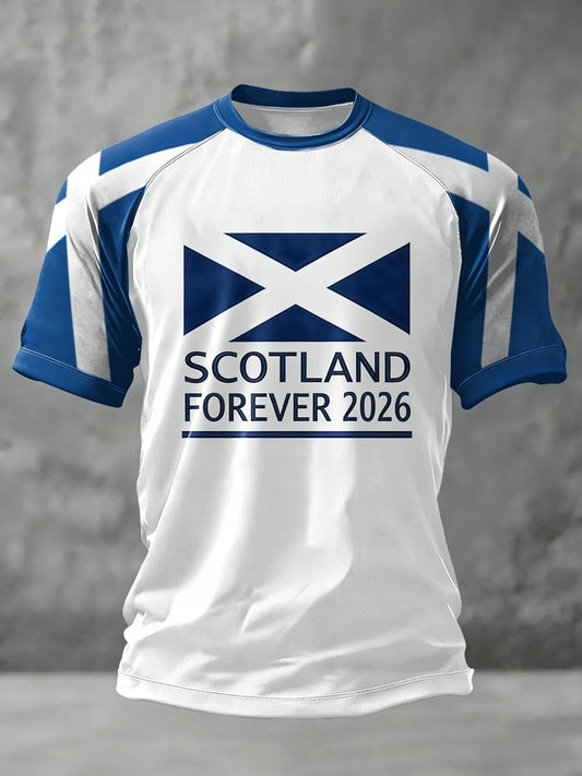 Unisex UK Scotland Football Lover 2026 Printed T-shirt