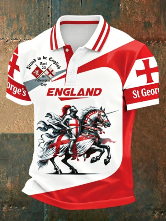 Men's St George's Day polo shirt