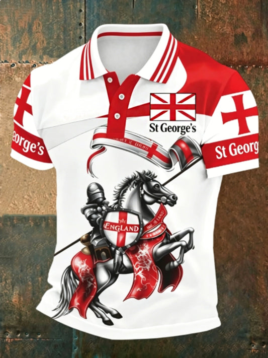 Men's St George's Day polo shirt
