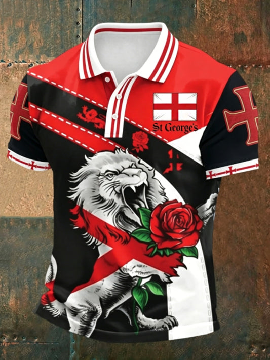 Men's St George's Day polo shirt