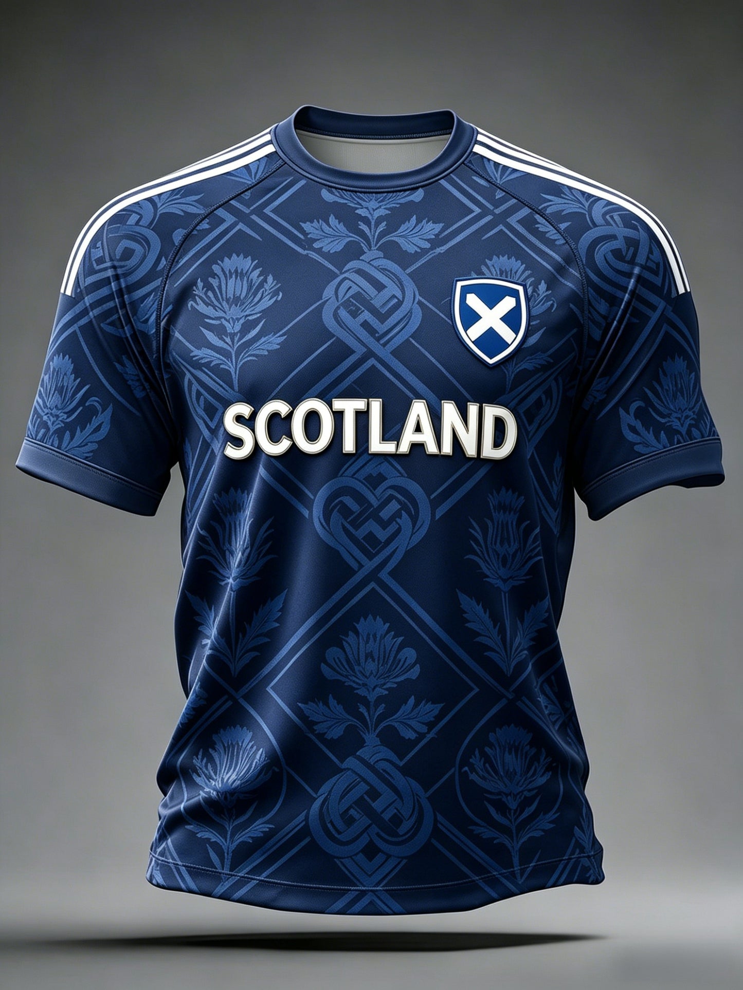Unisex UK Scotland Football Lover 2026 Printed Casual Short-Sleeve T-Shirt