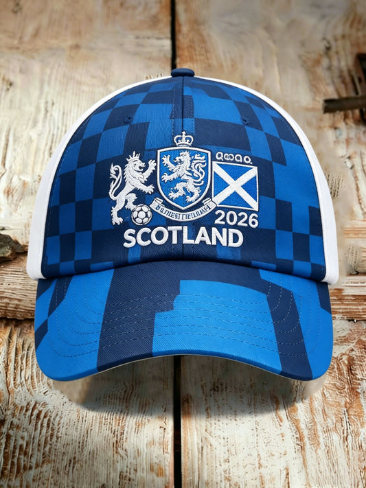 Unisex UK Scotland Football Lover 2026 Printed Casual Sporty Washed Hat
