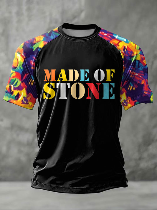 Men's Lemon Roses Music Lover Printed short sleeve t-shirt