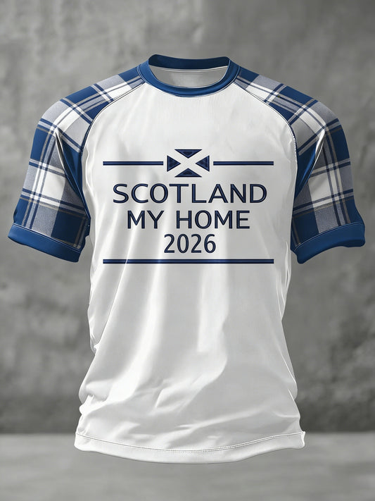 Unisex UK Scotland Football Lover 2026 Printed T-shirt