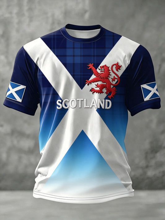 Unisex UK Scotland Football Lover 2026 Printed T-shirt