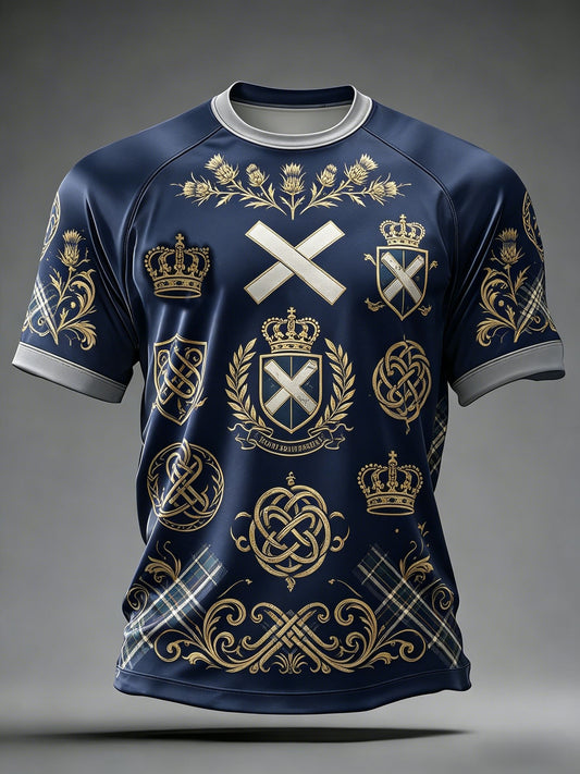 Unisex UK Scotland Football Lover 2026 Printed T-shirt