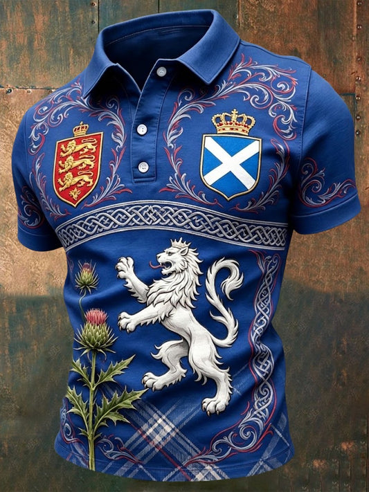 Men's UK Scotland Football Lover 2026 Printed T-shirt