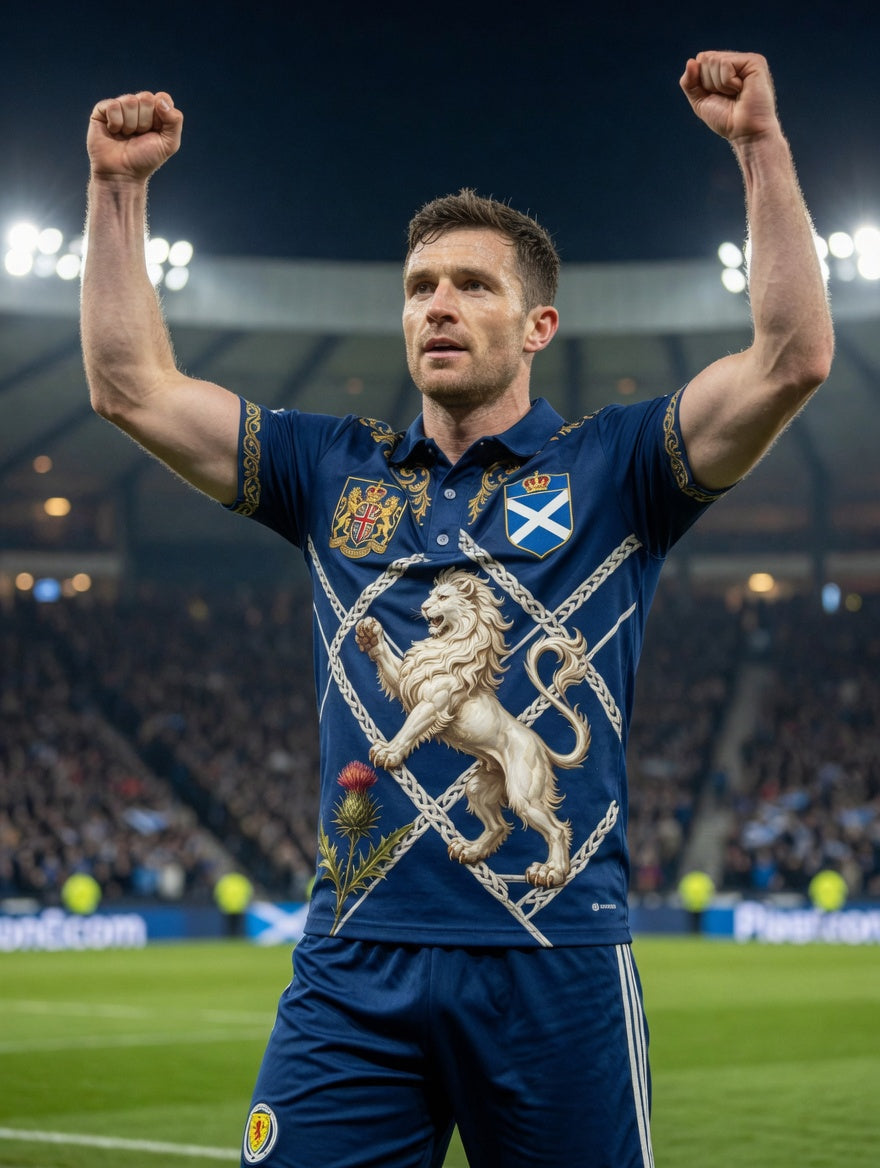 Men's UK Scotland Football Lover 2026 Printed T-shirt