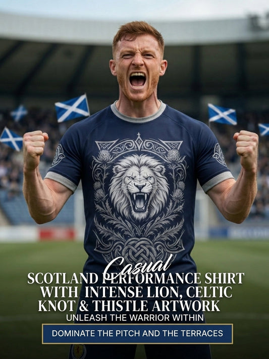 Men's UK Scotland Football Lover 2026 Printed T-shirt