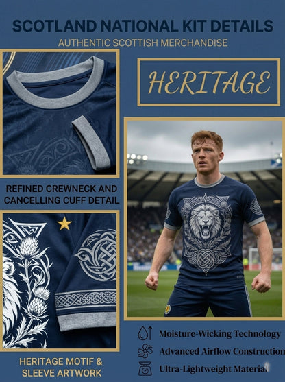 Men's UK Scotland Football Lover 2026 Printed T-shirt
