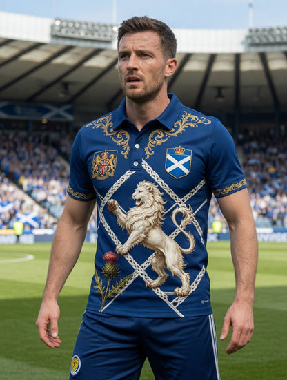 Men's UK Scotland Football Lover 2026 Printed T-shirt