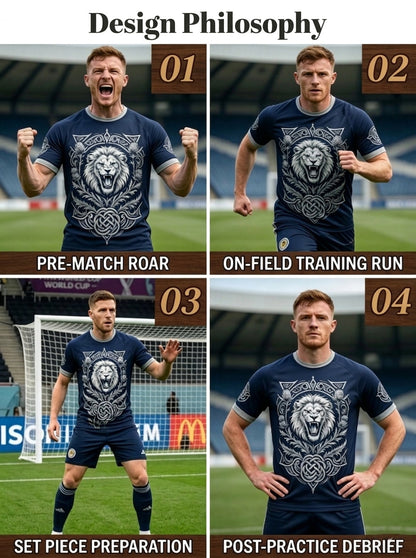 Men's UK Scotland Football Lover 2026 Printed T-shirt