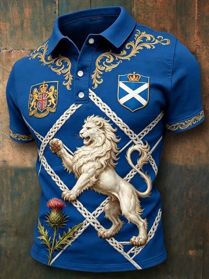 Men's UK Scotland Football Lover 2026 Printed T-shirt