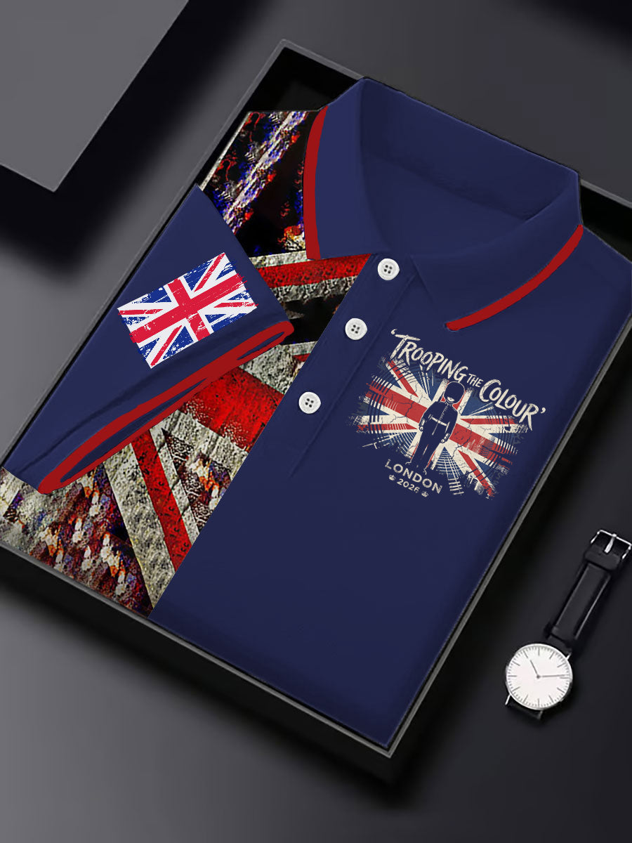 Men's King's Official Birthday Trooping The Colour Printed Shirt