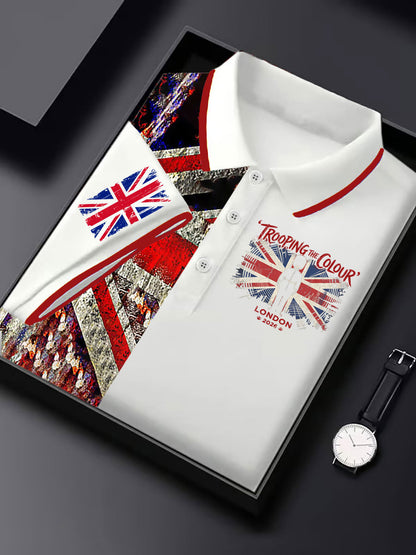 Men's King's Official Birthday Trooping The Colour Printed Shirt