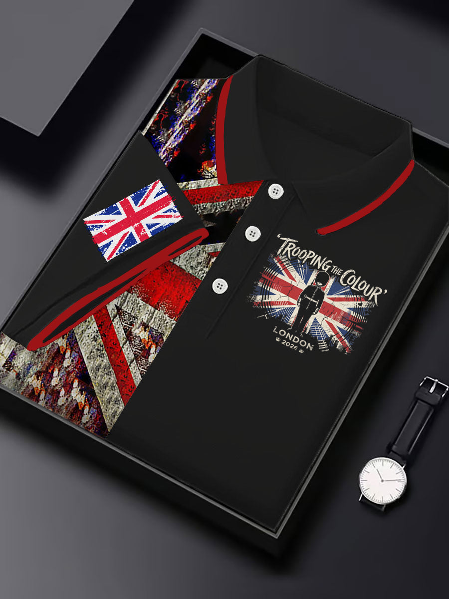 Men's King's Official Birthday Trooping The Colour Printed Shirt
