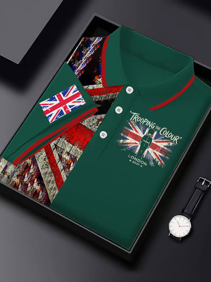 Men's King's Official Birthday Trooping The Colour Printed Shirt