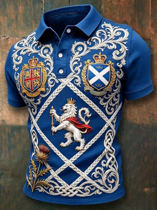 Men's UK Scotland Football Lover 2026 Printed T-shirt