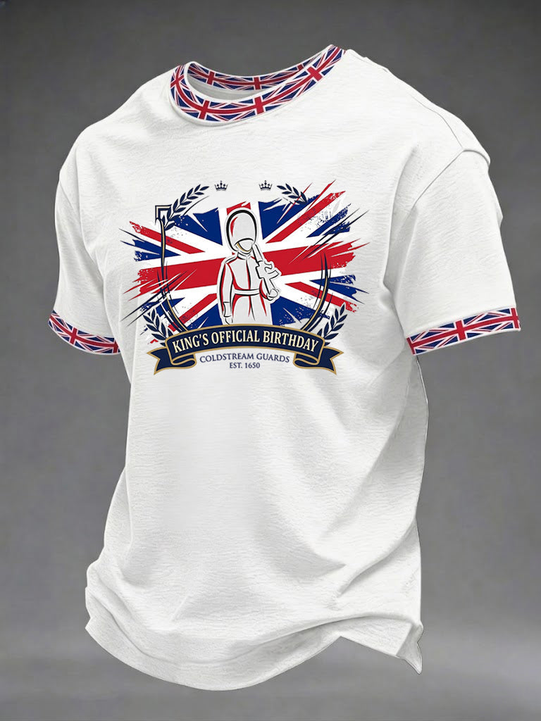 Men's King's Official Birthday Trooping The Colour Printed T-shirt