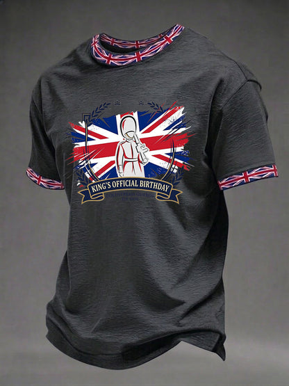 Men's King's Official Birthday Trooping The Colour Printed T-shirt