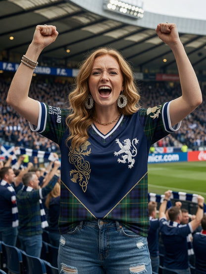 Women's UK Scotland Football Lover 2026 Printed Tops