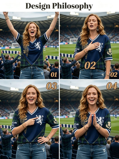 Women's UK Scotland Football Lover 2026 Printed Tops