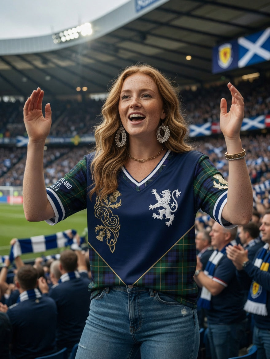 Women's UK Scotland Football Lover 2026 Printed Tops