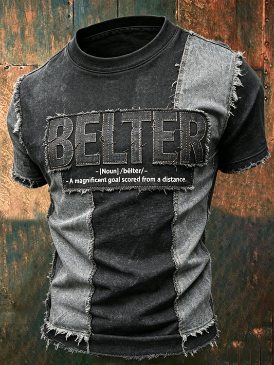 Men's UK Scotland Football Lover  BELTER Printed T-shirt