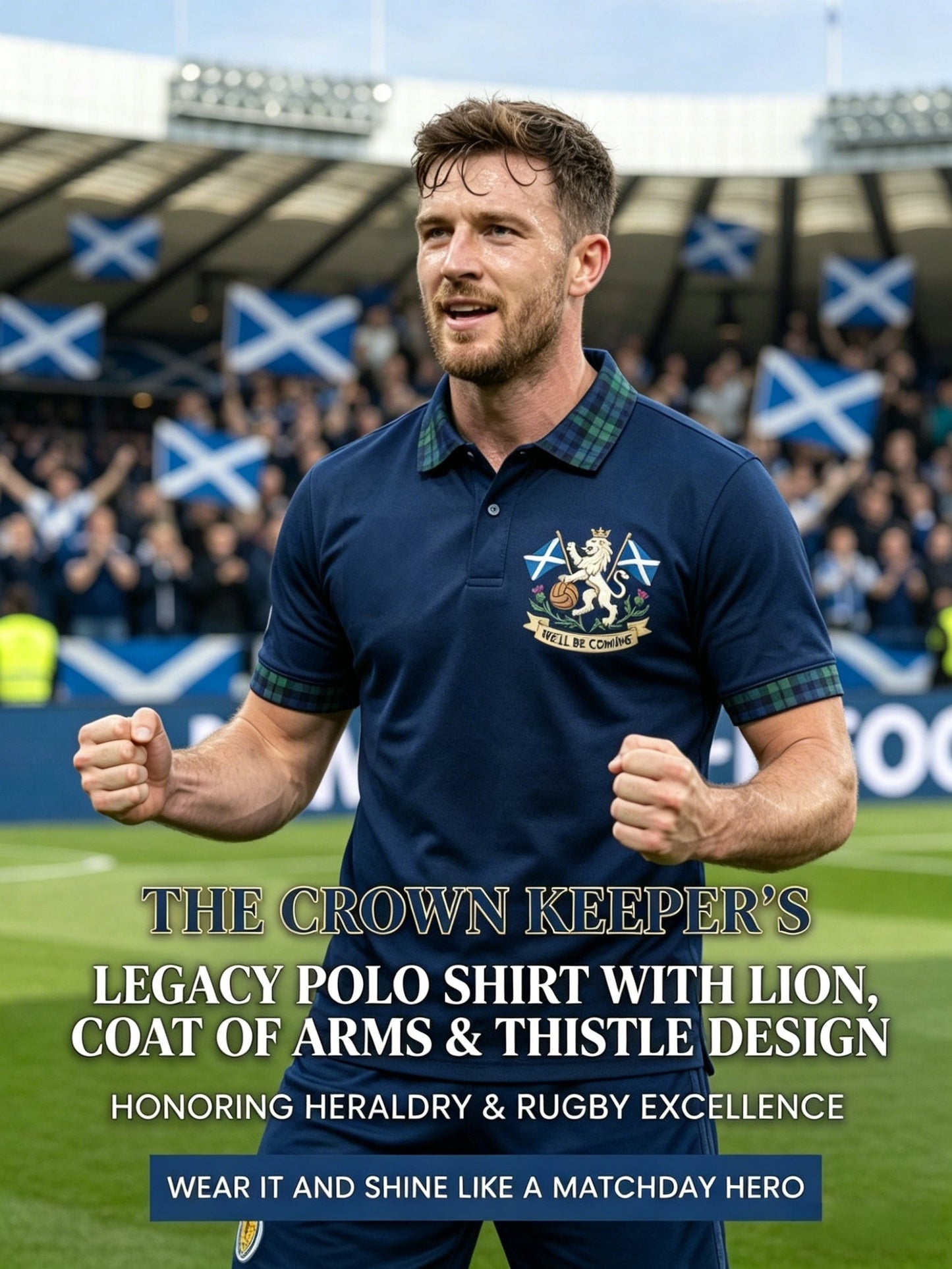 Unisex UK Scotland Football Lover 2026 Printed T-shirt