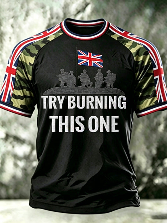 Men's TRY BURNING THIS ONE short sleeve t-shirt