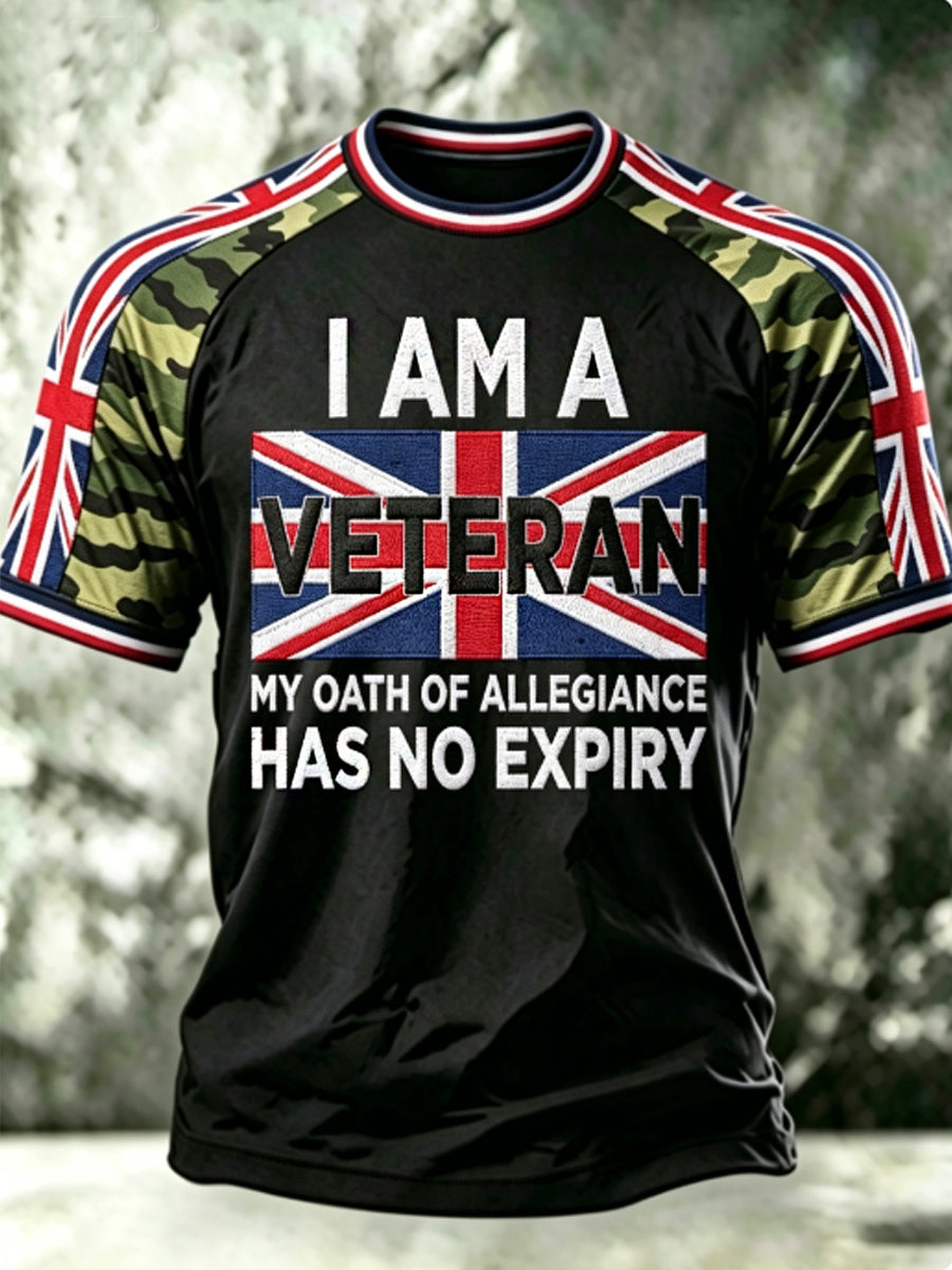 Men's I AM A VETERAN MY OATH OF ALLEGIANCE HAS NO EXPIRY  Tee