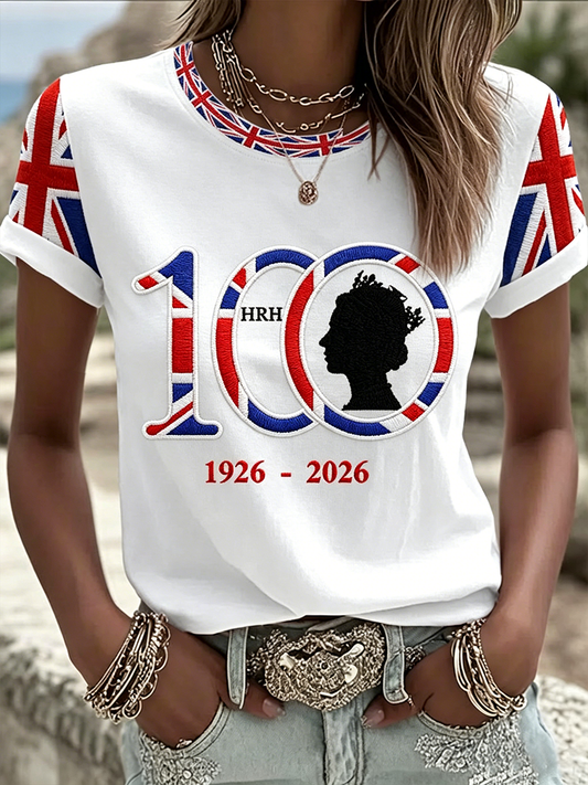 Women's Queen's 100th Anniversary Short-sleeved T-shirt