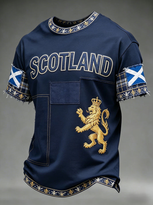 Unisex UK Scotland Football Lover 2026 Printed T-shirt
